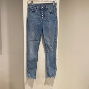 Joes Jeans light wash button fly jeans size 27